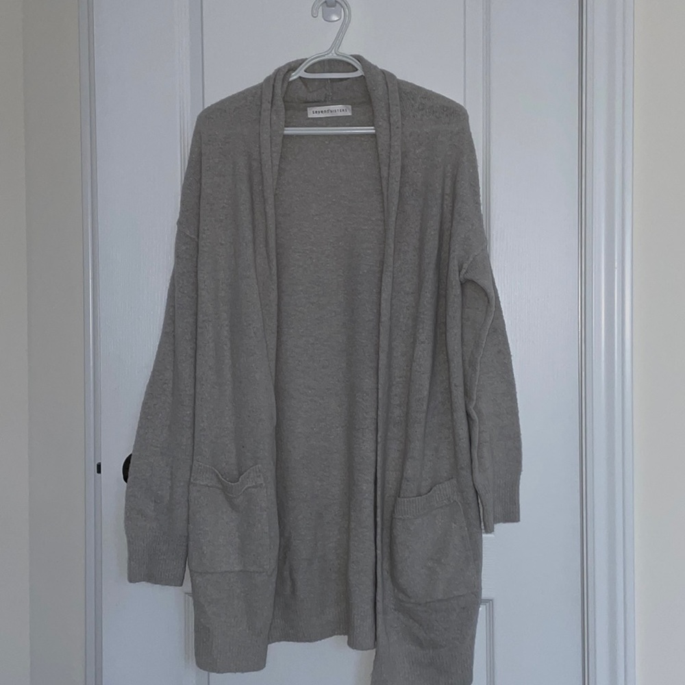 M Boutique Light Grey Cardigan